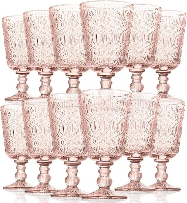 Cut Crystal Wine – Blue or Pink - Image 2