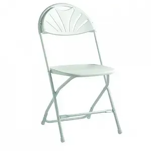 C. White Fan Back Chair