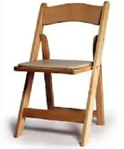 E. Natural Wood Chair